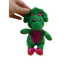 Vintage 1997 Baby Bop Barney 8" Dinosaur Gund Beanbag Stuffed Animal Plush Lyons